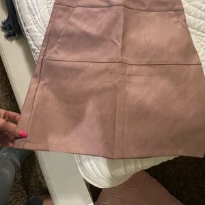 Size small blush leather skirt